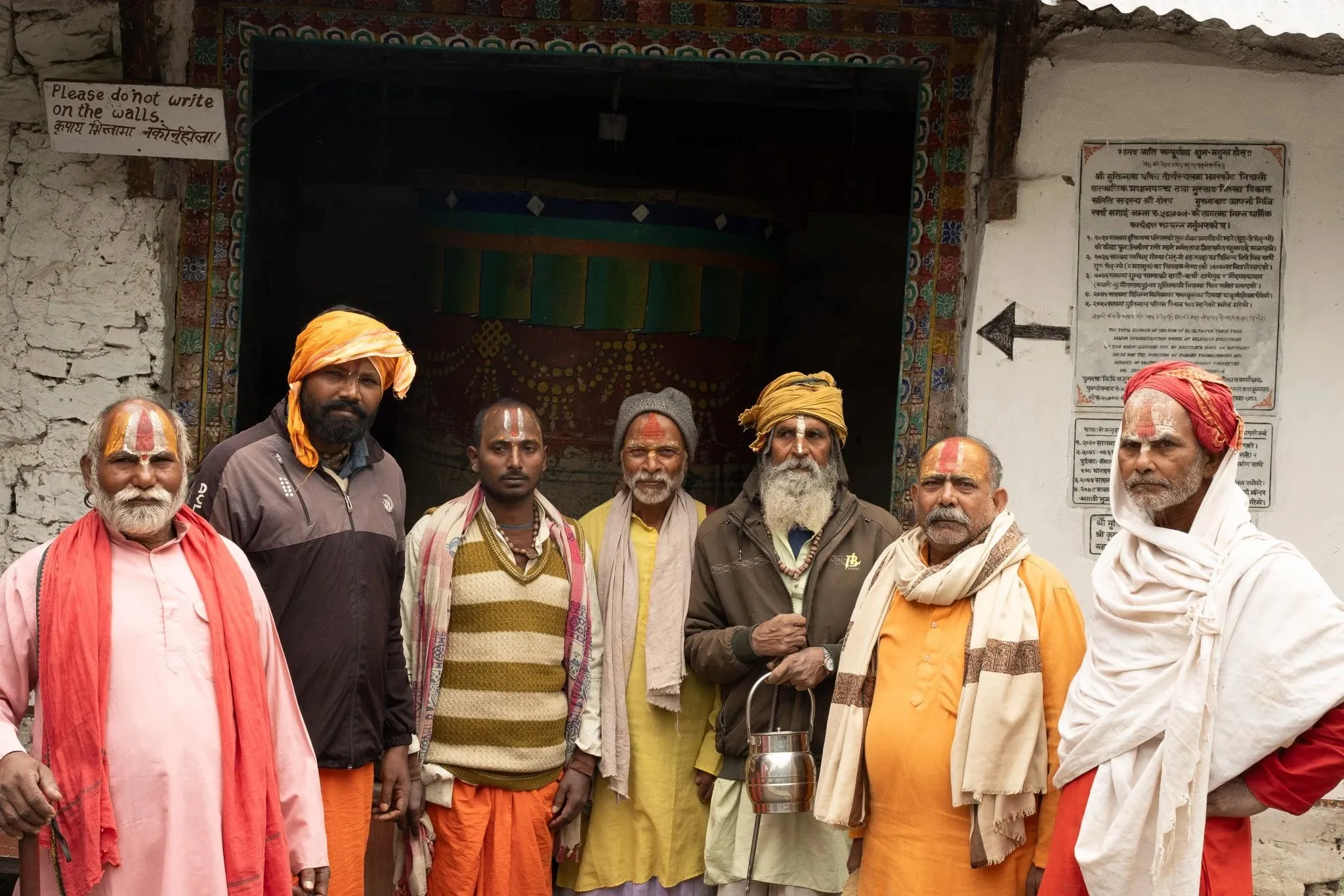 Photo of Sadhus in Muktinath, Nepal
